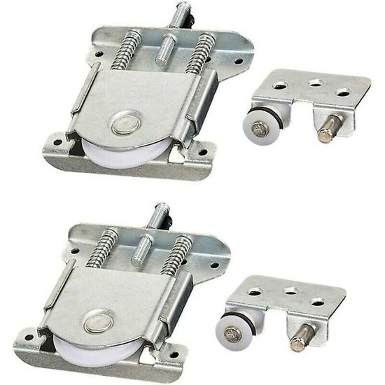 2 Pièces Roulettes pour Porte Coulissante de Placard/Armoire, Guides de Course, Pièces de Rechange Résistantes à la Charge