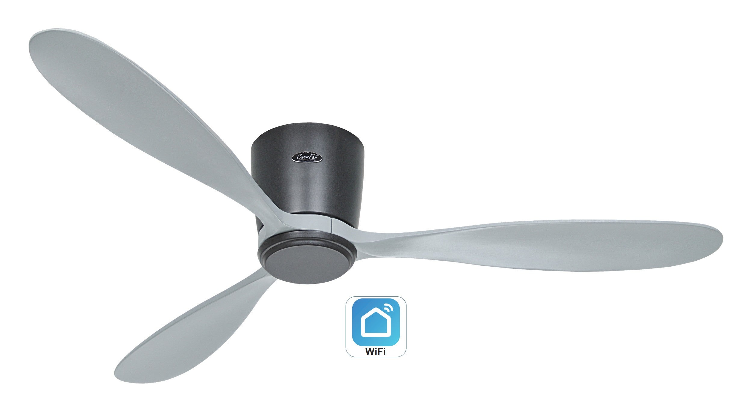 Ventilatore da soffitto, Eco Aviatos 132 BN-SL, 132cm, cromo/grigio