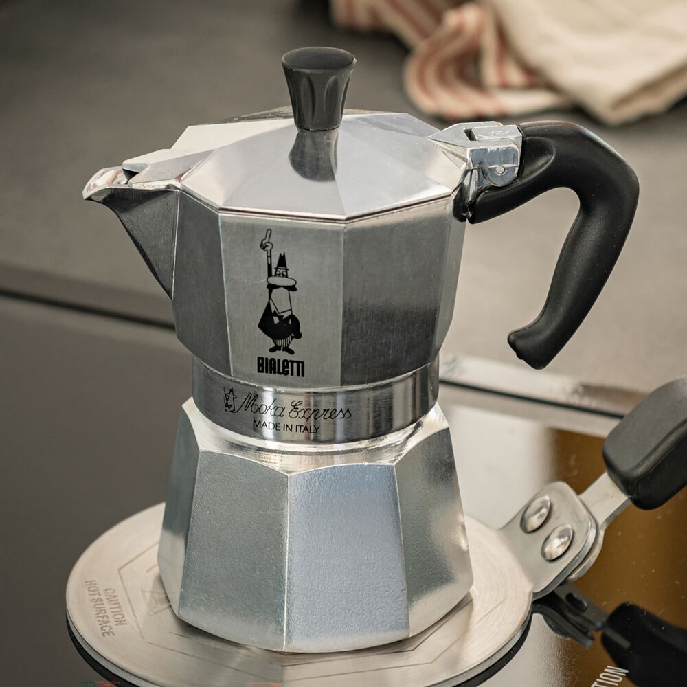 Cafetière italienne Métal Argenté BIALETTI ALINEA - L18 x larg9,8 x H20,5 cm - 2