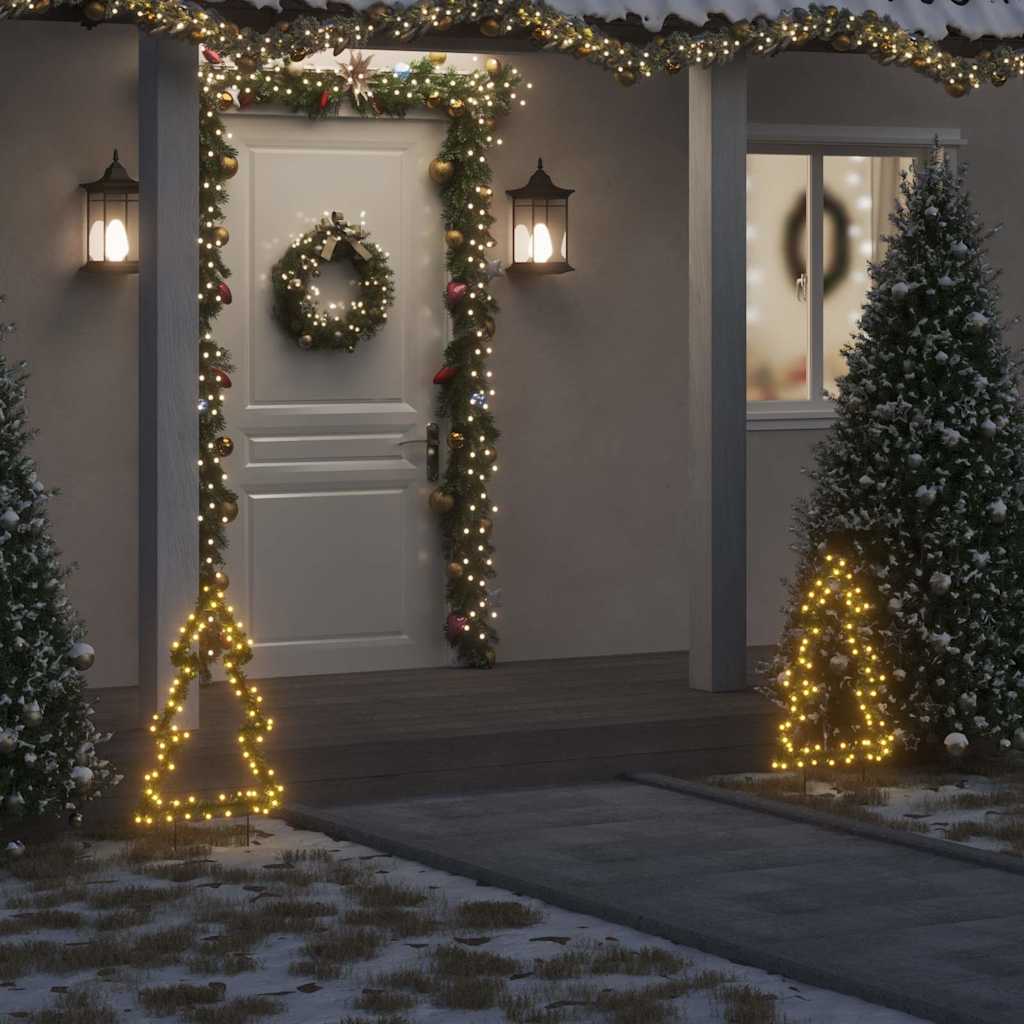 Świąteczna choinka na szpikulcach, 80 LED, 60 cm vidaXL
