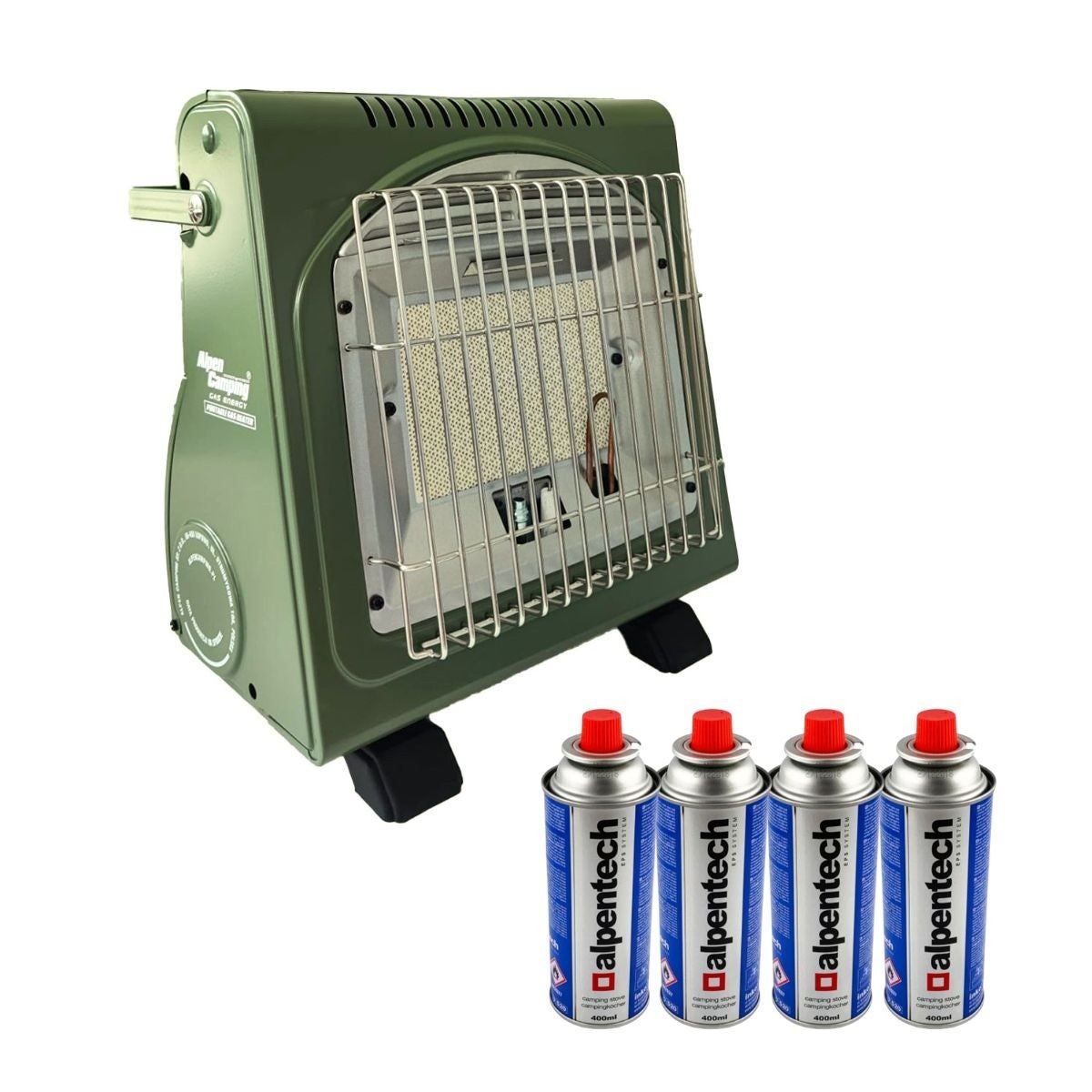 Chauffage à Gaz Portable En Céramique 1,3 KW | Pour Extérieur, Camping, Jardin | Allumage Piézo, Rouge | Dimensions 28,5x28,5x19,5 Cm - 12