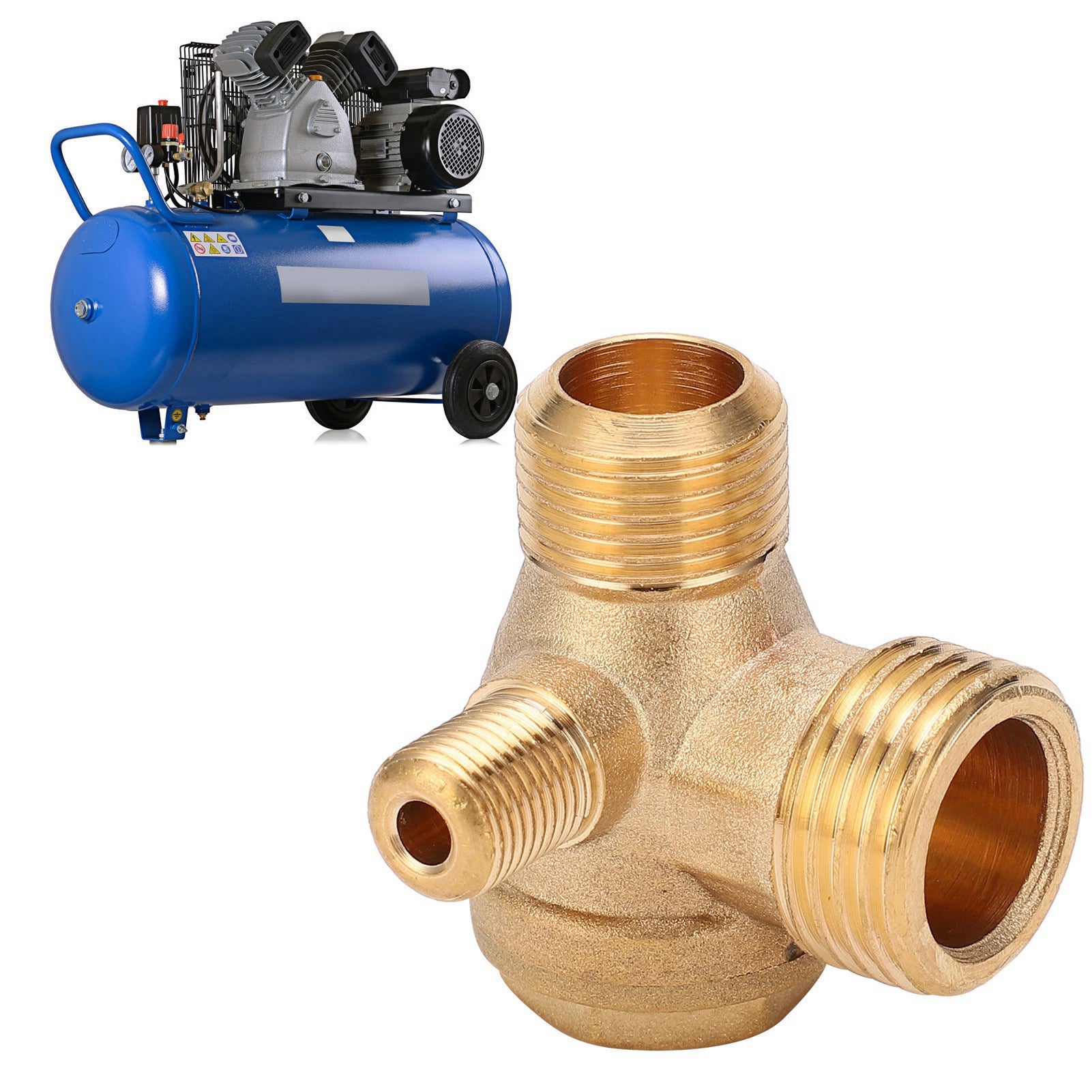 Clapet Anti-retour Pneumatique En Laiton - Neuf, Pour Air/eau/huile/gaz, Haute Résistance