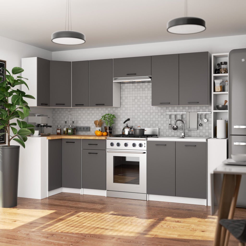 Plan de travail pour la cuisine basse AKORD S80 OLIWIA Chêne Craft 80 cm 80x60x3,2 cm - 6