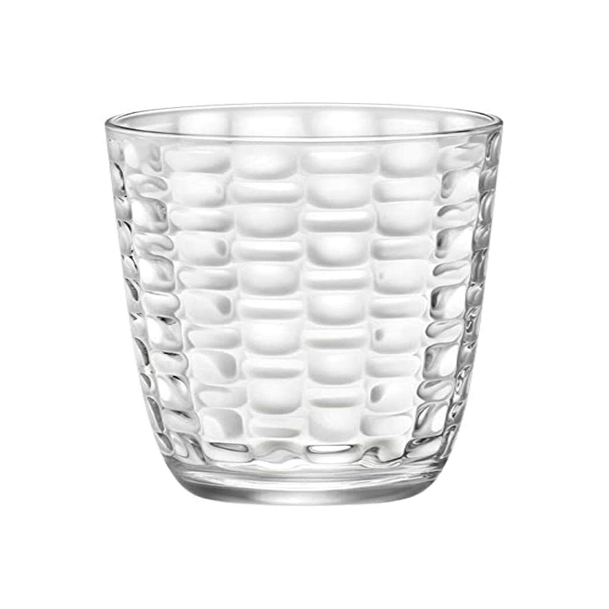 Bormioli Rocco Florian Set 6 Bicchieri in Vetro, Piede Trasparente, per Bibite, 43cl