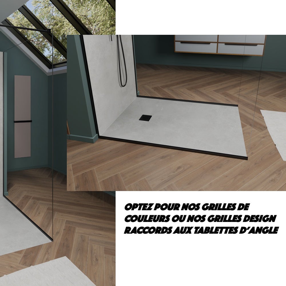 Receveur de douche à carreler standard 150 x 100 cm x 4 cm - 5