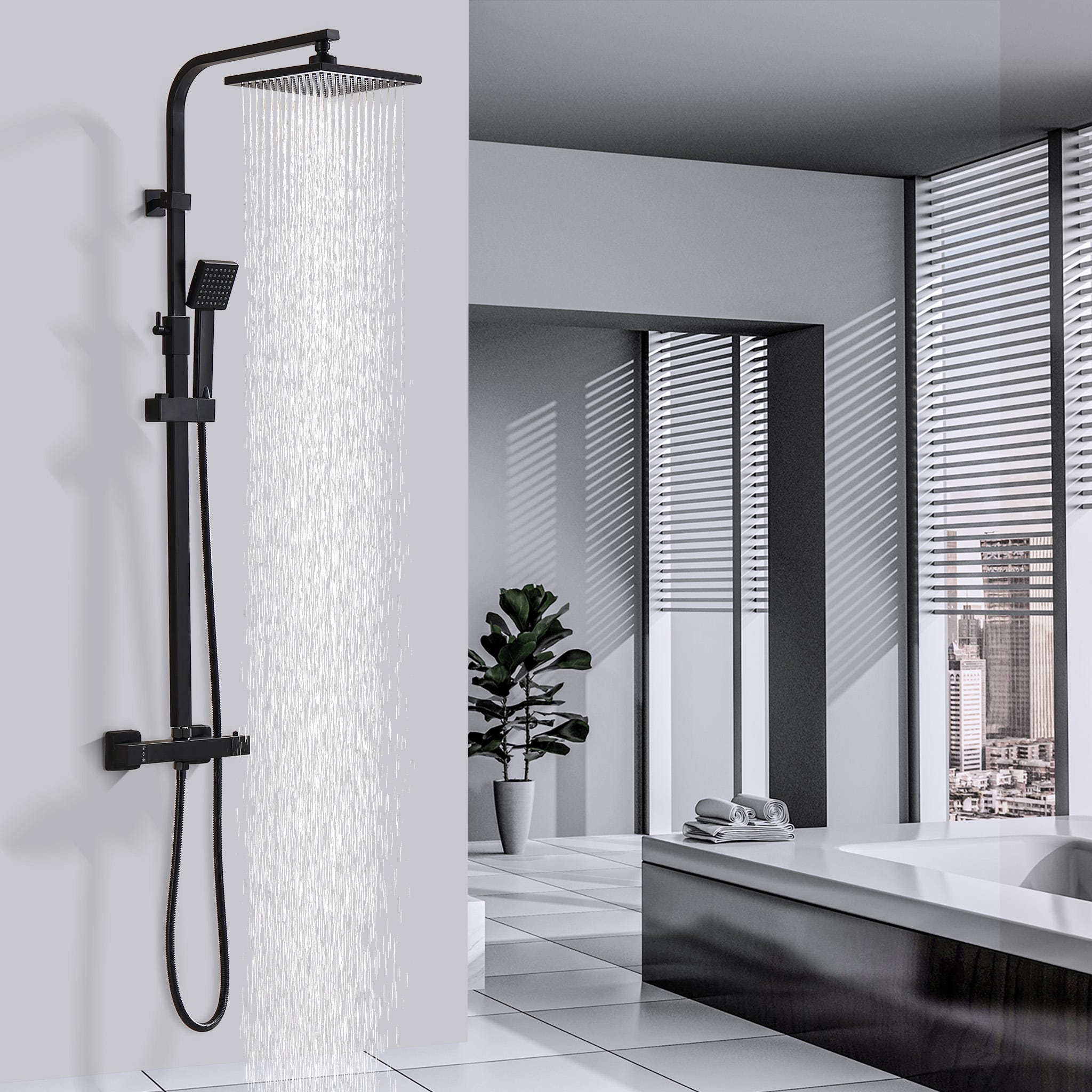 Grifo Ducha Leroy Merlin Termostatica Bañera Columna Ducha