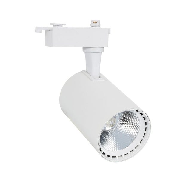 Spot LED sur Rail Monophasé | 30W Éclairage Flexible | 2100lm COB ...