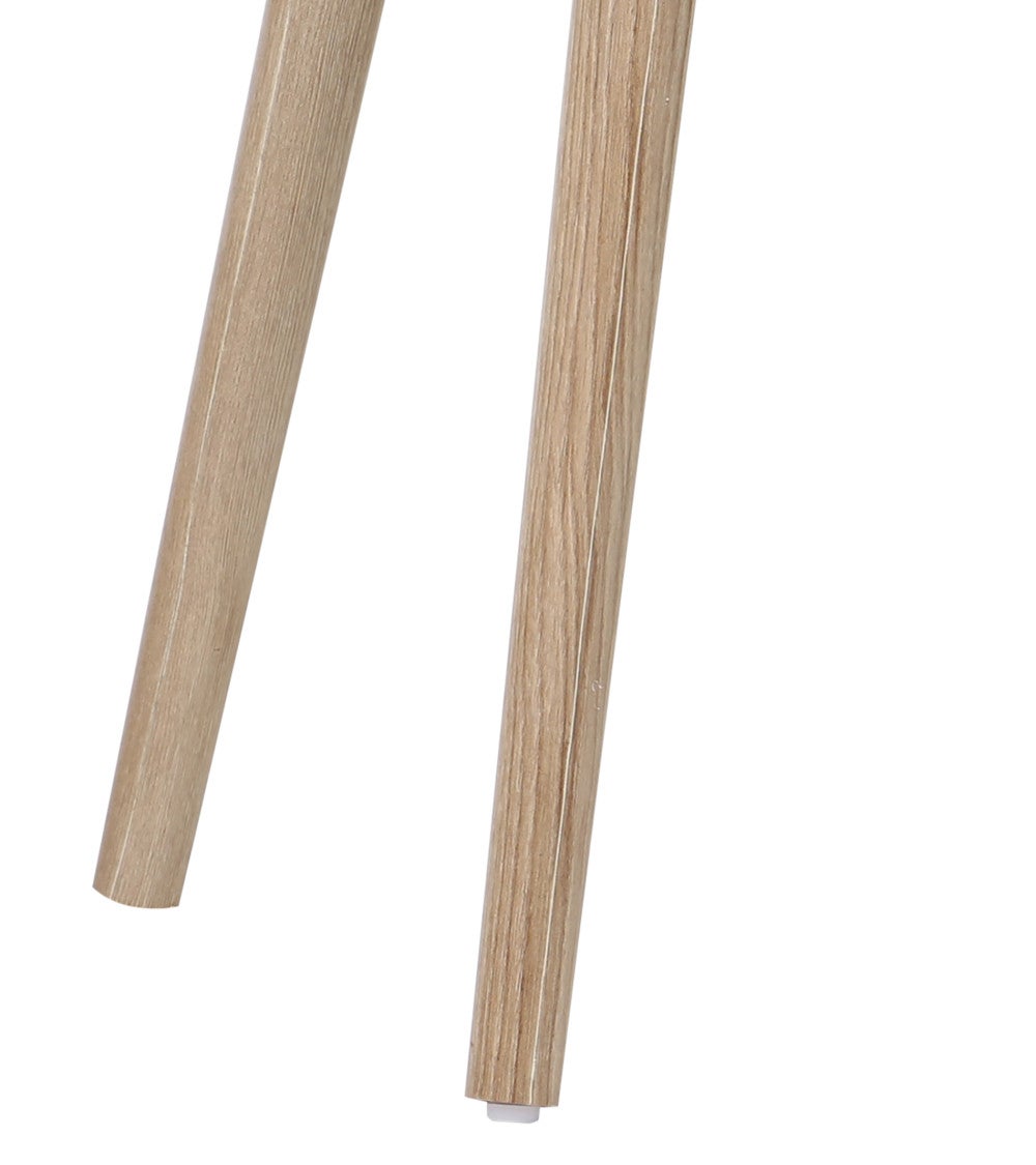 Mesita de noche TALÍA de diseño escandinavo con patas de madera y acabado roble - 5