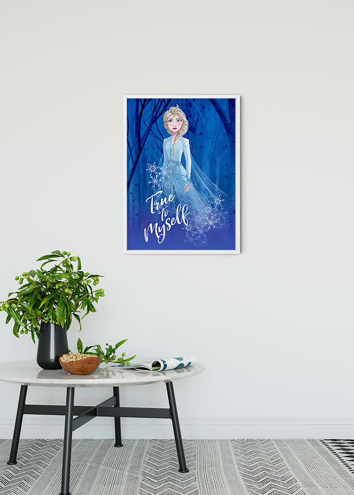 Cartel artístico de komar - disney frozen 2 elsa true to myself - talla: 40 x 50 cm