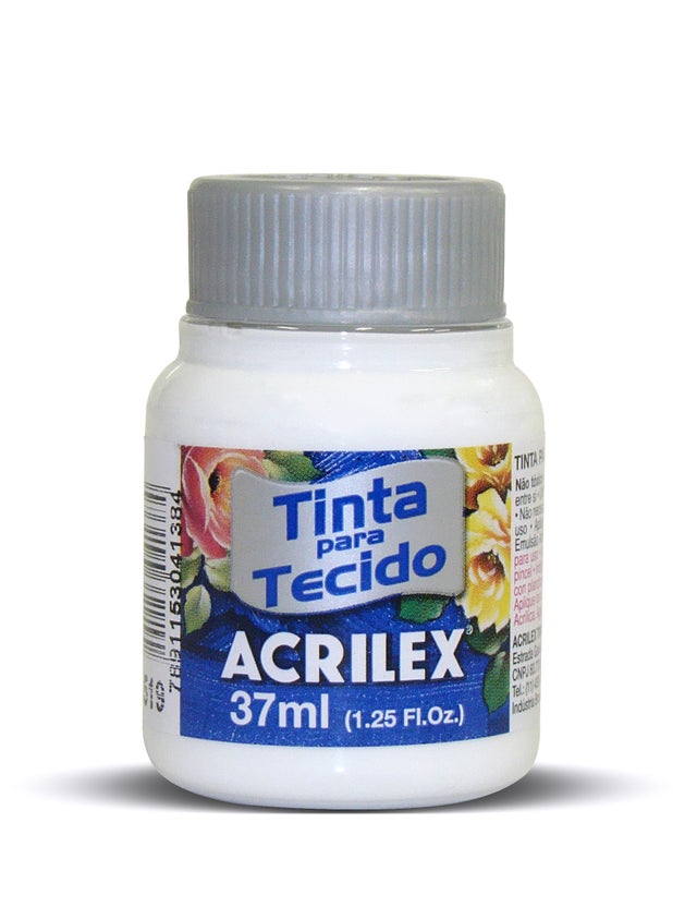 TINTA PARA TECIDO ACRILEX BRANCO 519 37ML 04140