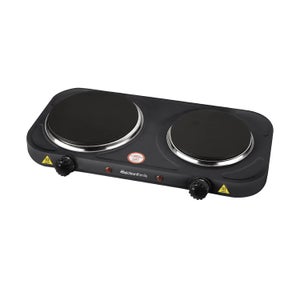 Réchaud électrique Portable 1500W - Plaque En Fonte 185 Mm, Parfait Pour Camping, Voyages Ou Dépannage