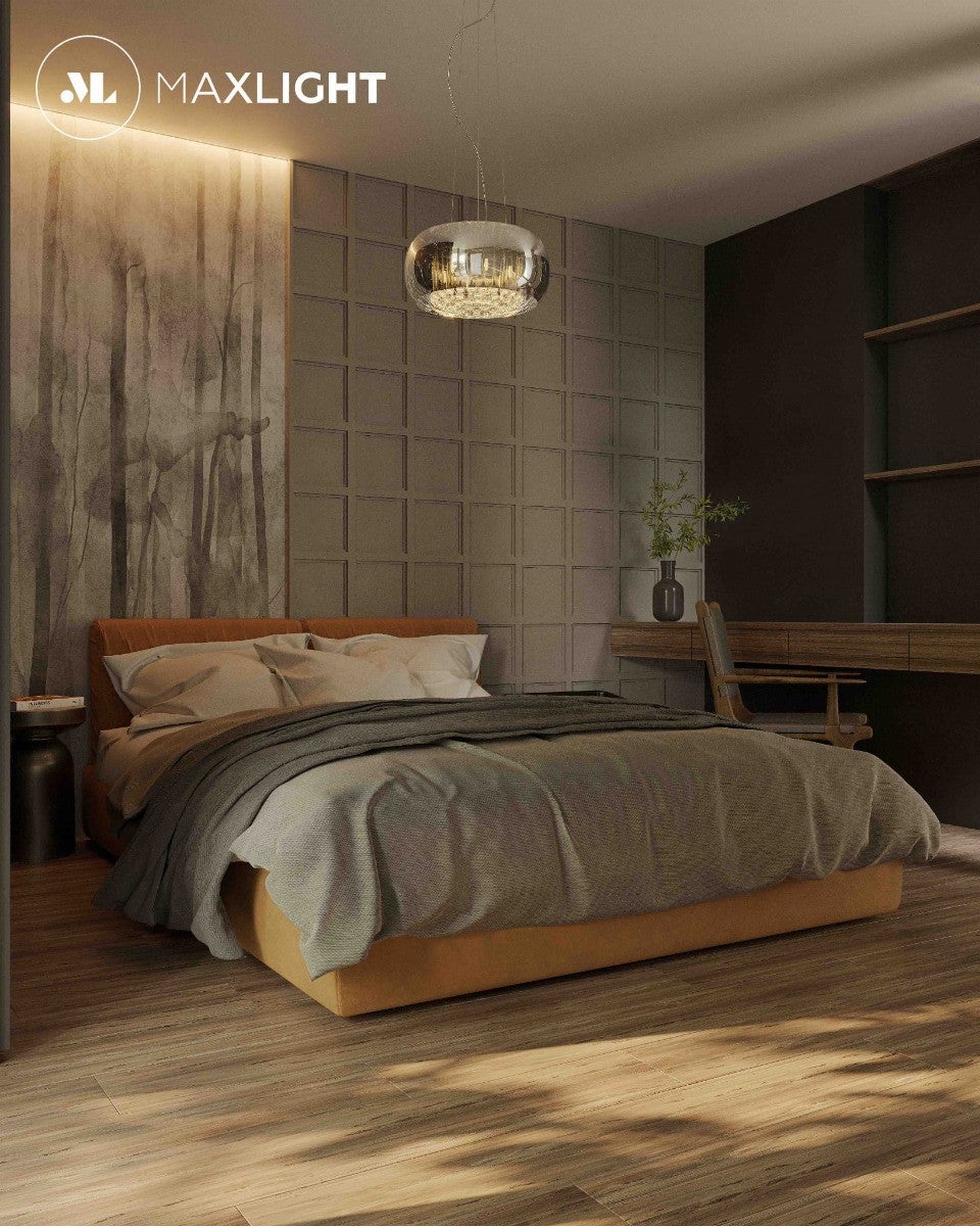 Lampa wisząca MOONLIGHT chromowana 5 x G9 x 40W wym: 145 x 40 x 40 cm Maxlight