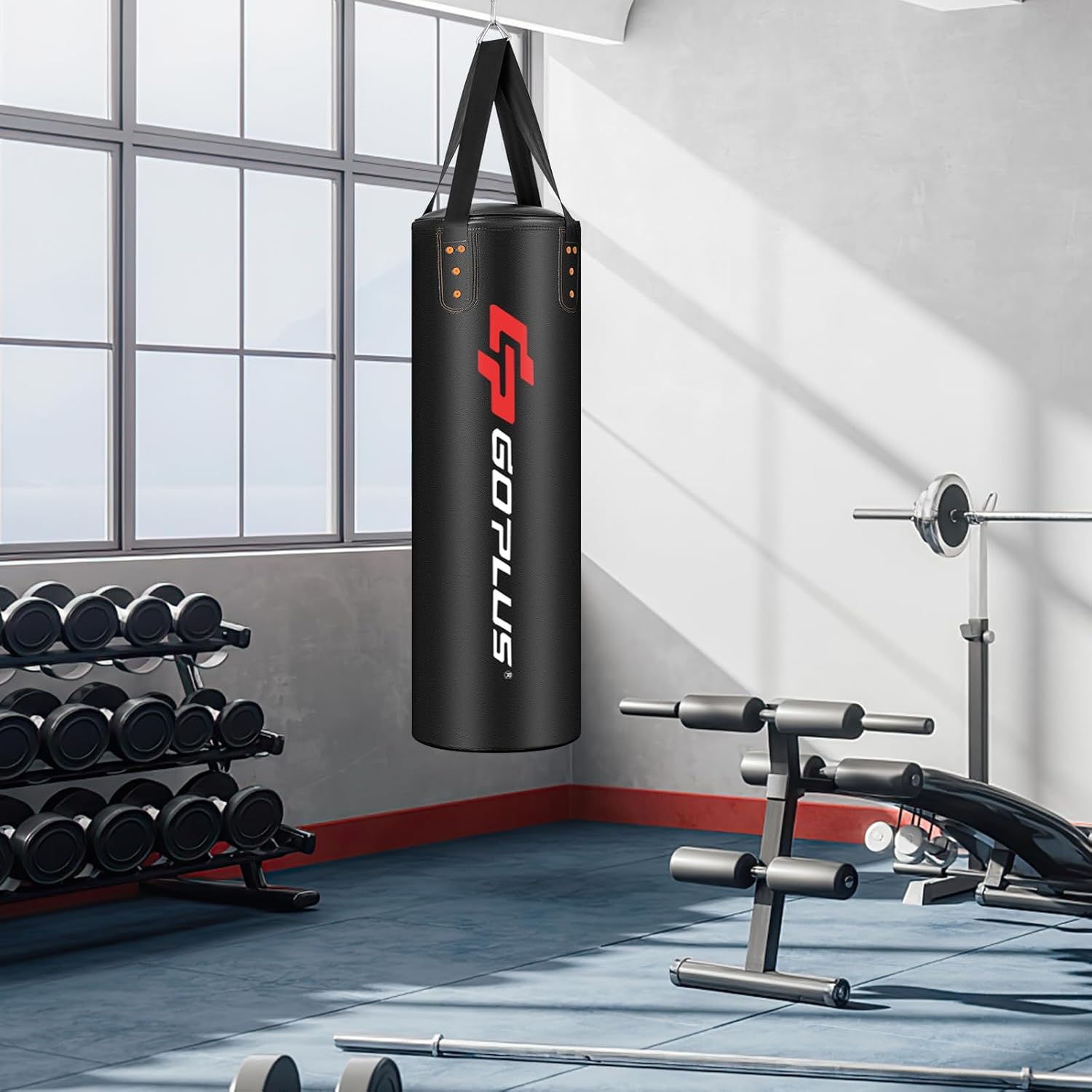 Saco de Frappe Suspendo, Saco de Boxe em com Luvas de Boxe