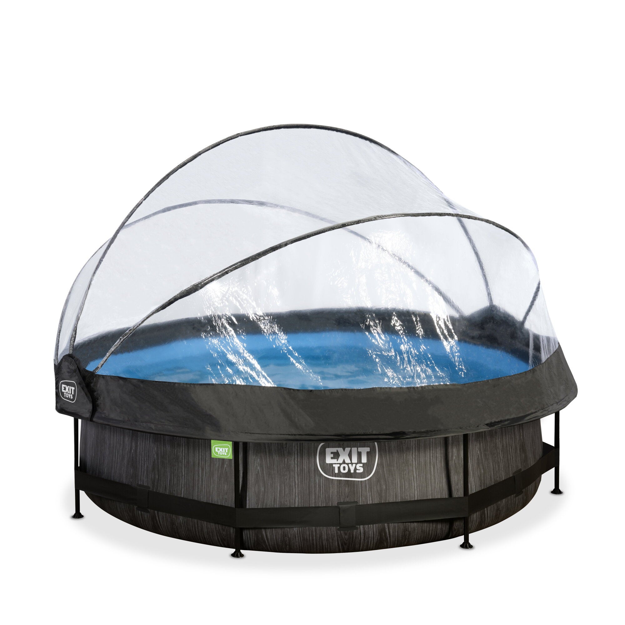 Piscine tubulaire EXIT Black Wood ø300x76cm avec pompe filtrante et — free download