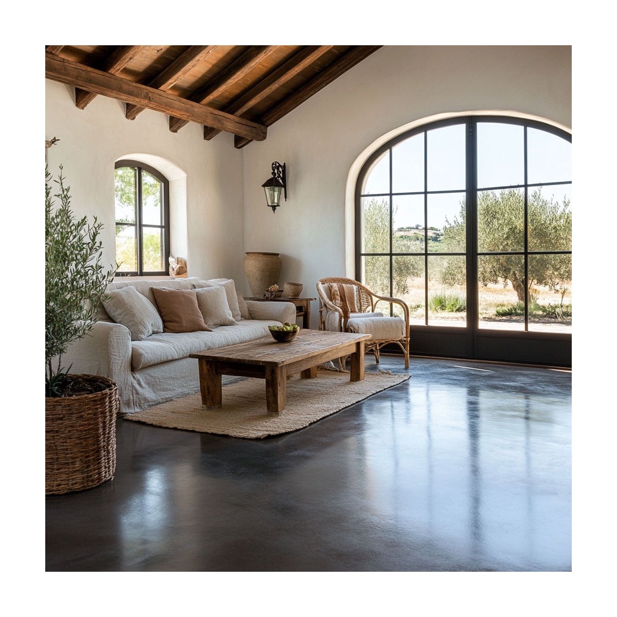 Vernis béton, extérieur ou intérieur, dalle, ciment, enduit : EASYCONCRETE - 0.5 L - ARCANE INDUSTRIES - 5