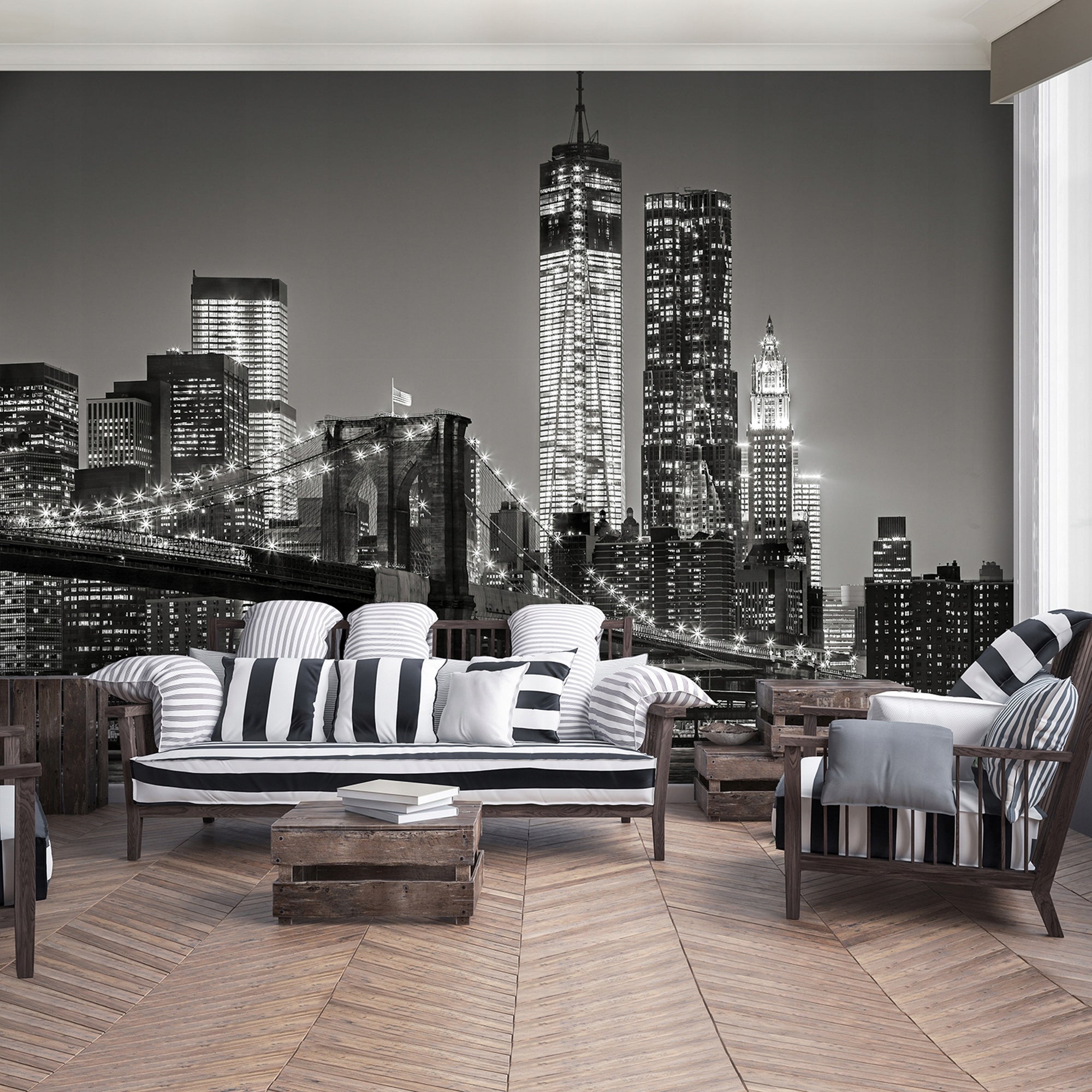 Fototapeta Miasto Panorama NY 400x280 cm Tapeta Do Sypialni Salonu Kuchni Na Flizelinie