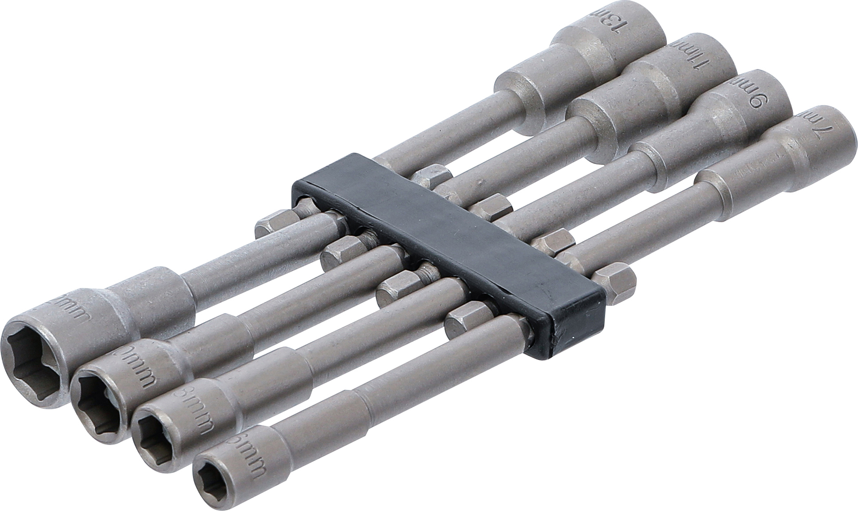 BGS Zestaw nasadek sześciokątnych, bardzo długich, napęd zewnętrzny sześciokątny 6,3 mm (1/4") do wiertarek SW 6 - 13 mm 8szt. - 2759