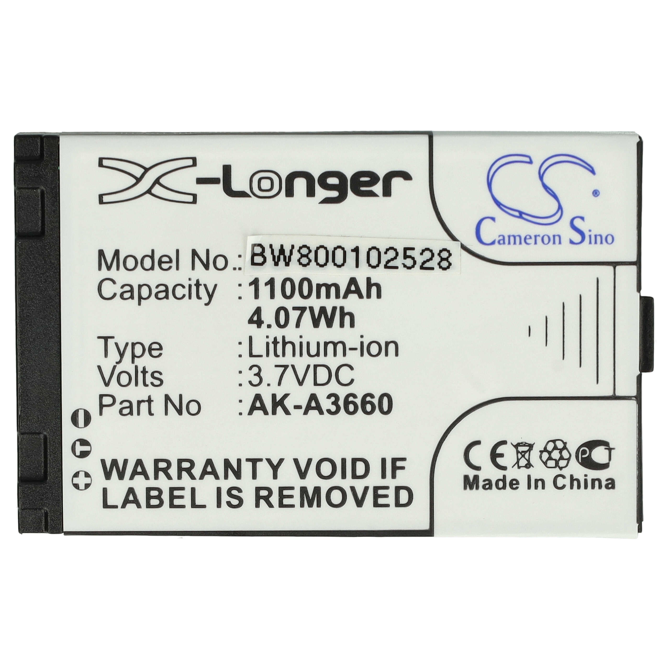 Batteria sostituisce Emporia AK-E1200, BAT-E1200, AK-E1000 per