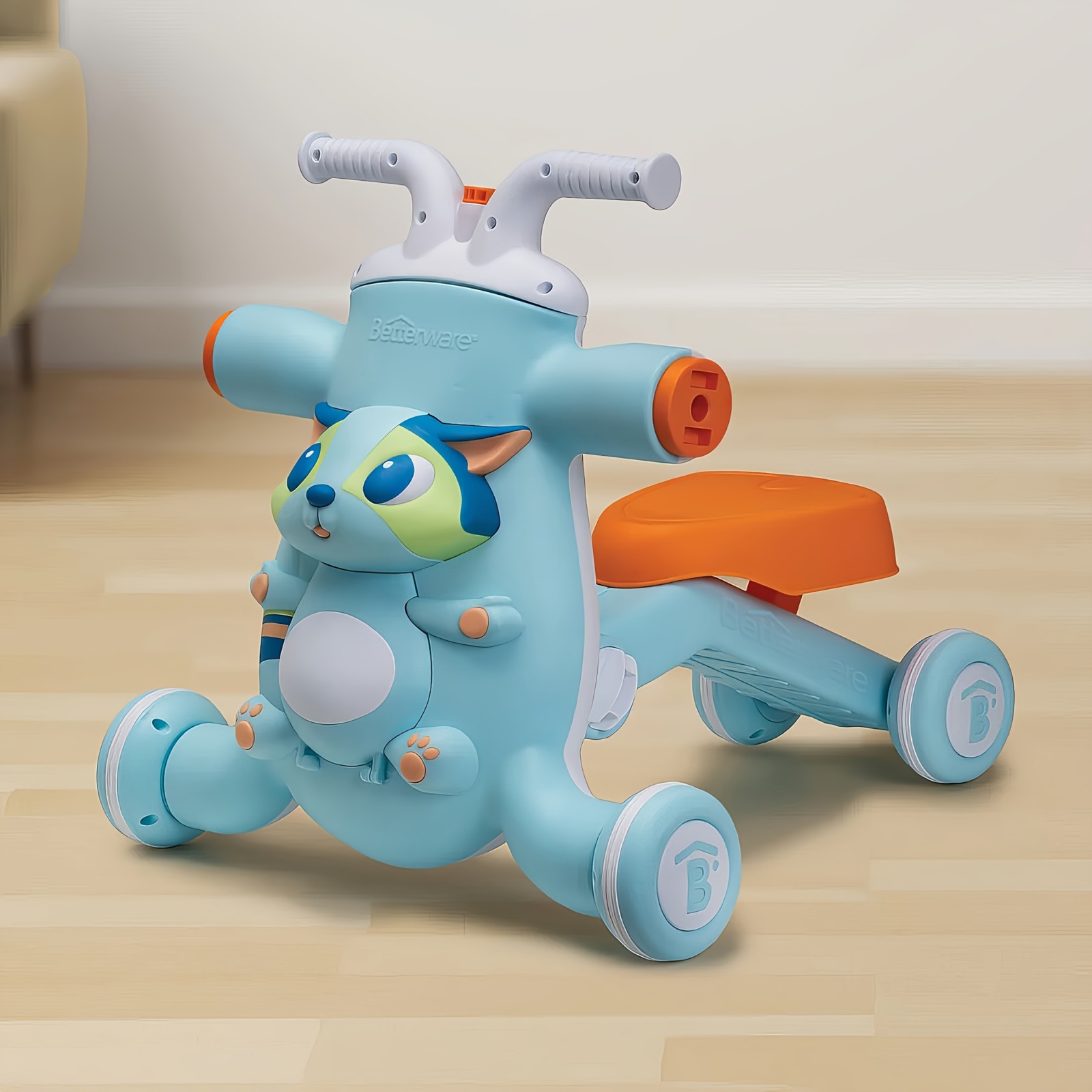 Nettlife 3 w 1 Wielofunkcyjny samochodzik dla dzieci: chodzik, szybowiec i hulajnoga, odpowiedni dla dzieci w wieku 0-5 lat, regulowana wysokość