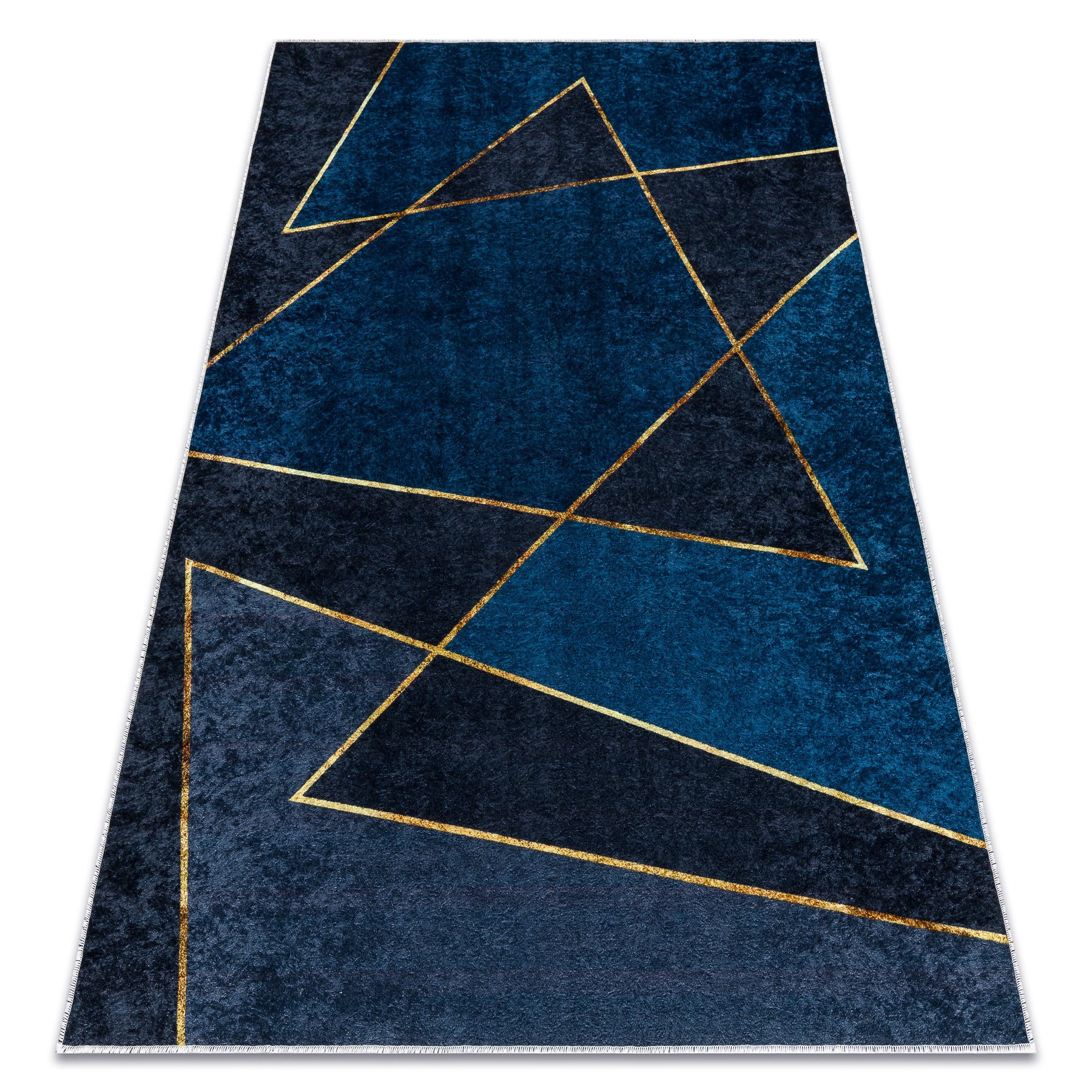 Dywan do prania MIRO 52097.801 Geometryczny antypoślizgowy - niebieski 120x170 cm