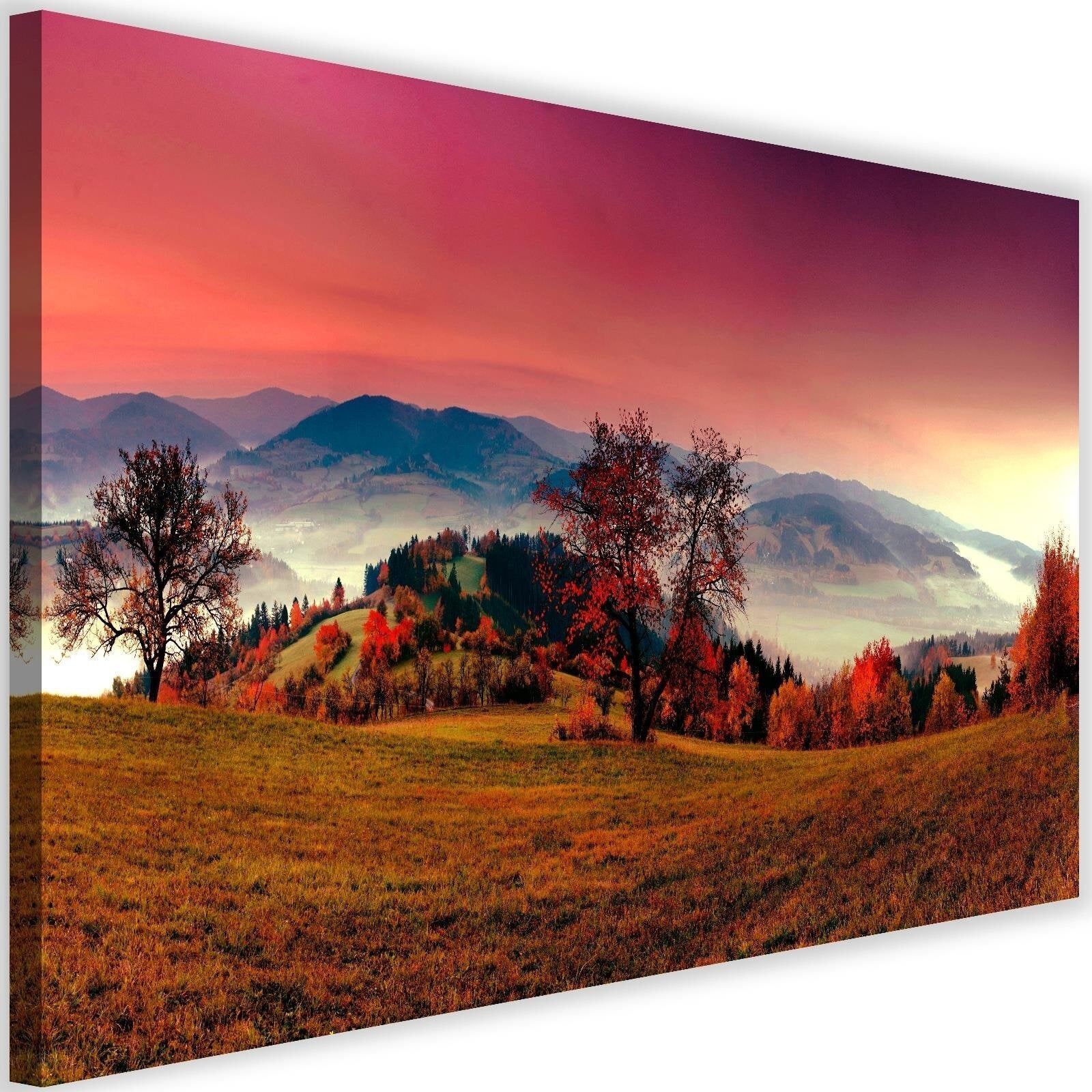 Obraz, Wzgórza pejzaż natura 120x80