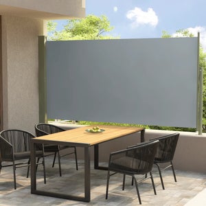 Tenda Laterale Retrattile Da Terrazzo 160x300 Cm – Frangivento E Frangisole Con Riavvolgimento Automatico, Colore Marrone, Per Balcone E Giardino - 4
