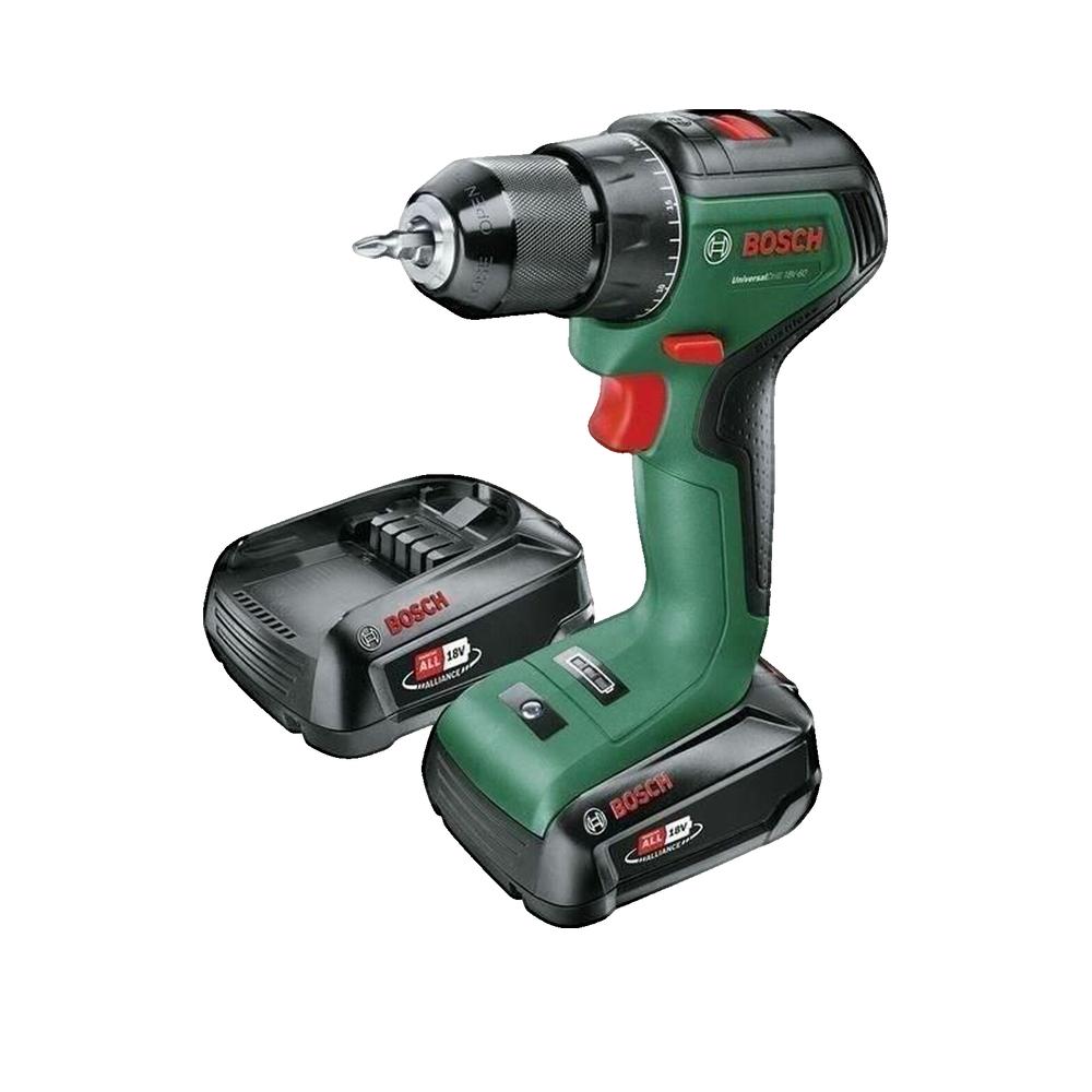 Wiertarko-wkrętarka Bosch Universal Drill 18V-60 bezprzewodowa, silnik bezszczotkowy, 60 Nm