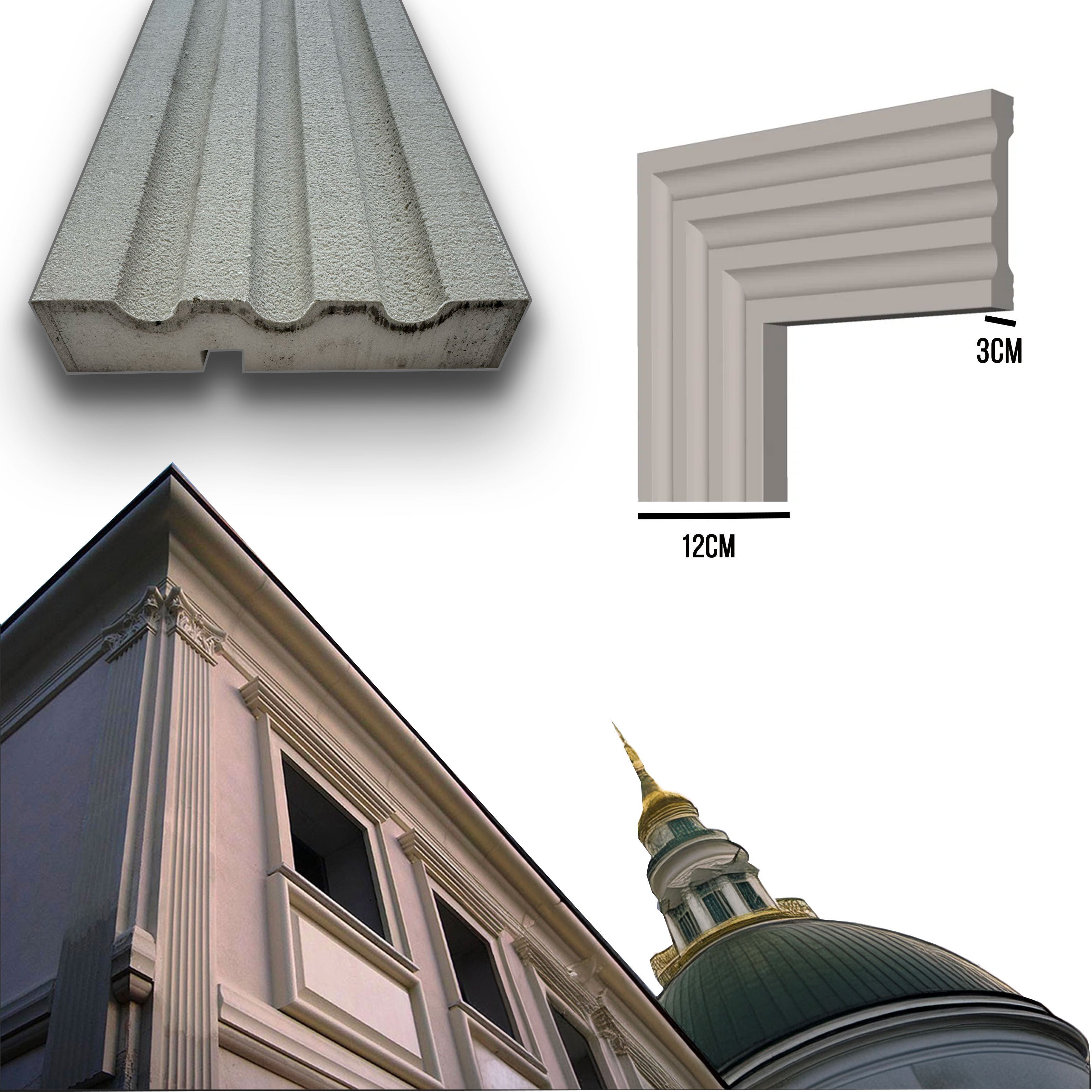 Cornice In Polistirolo Modello G33 - Foto 6