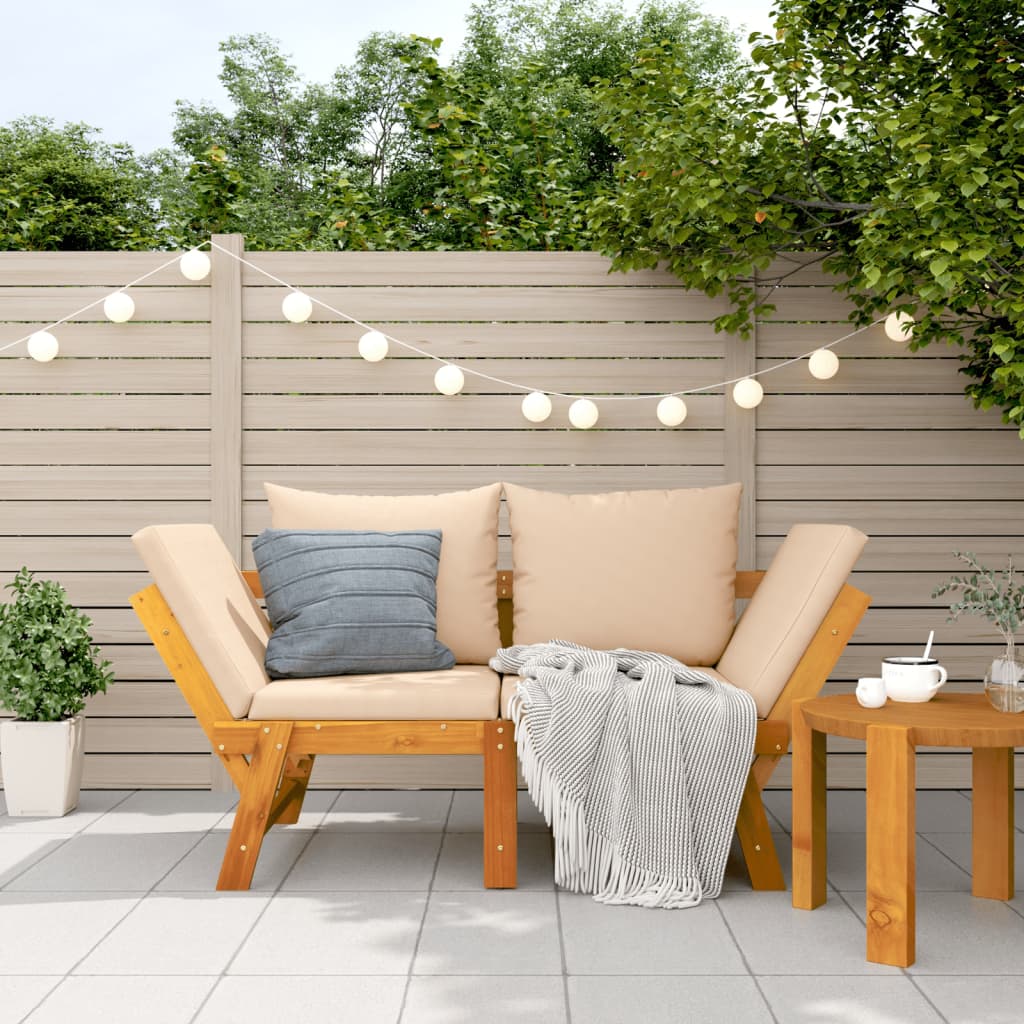 Banc de jardin 135 cm Bois d'acacia solide