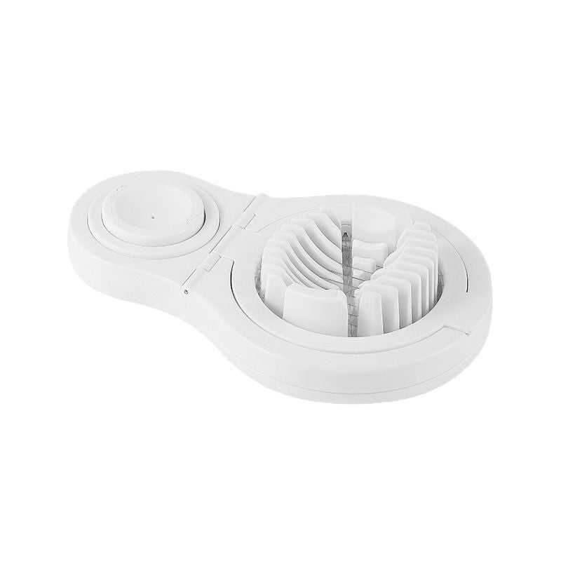 Coupe-Œufs En Acier Inoxydable Avec Fond Stable - Outil Coupe Œufs Durs Fruits Lame Dentelée