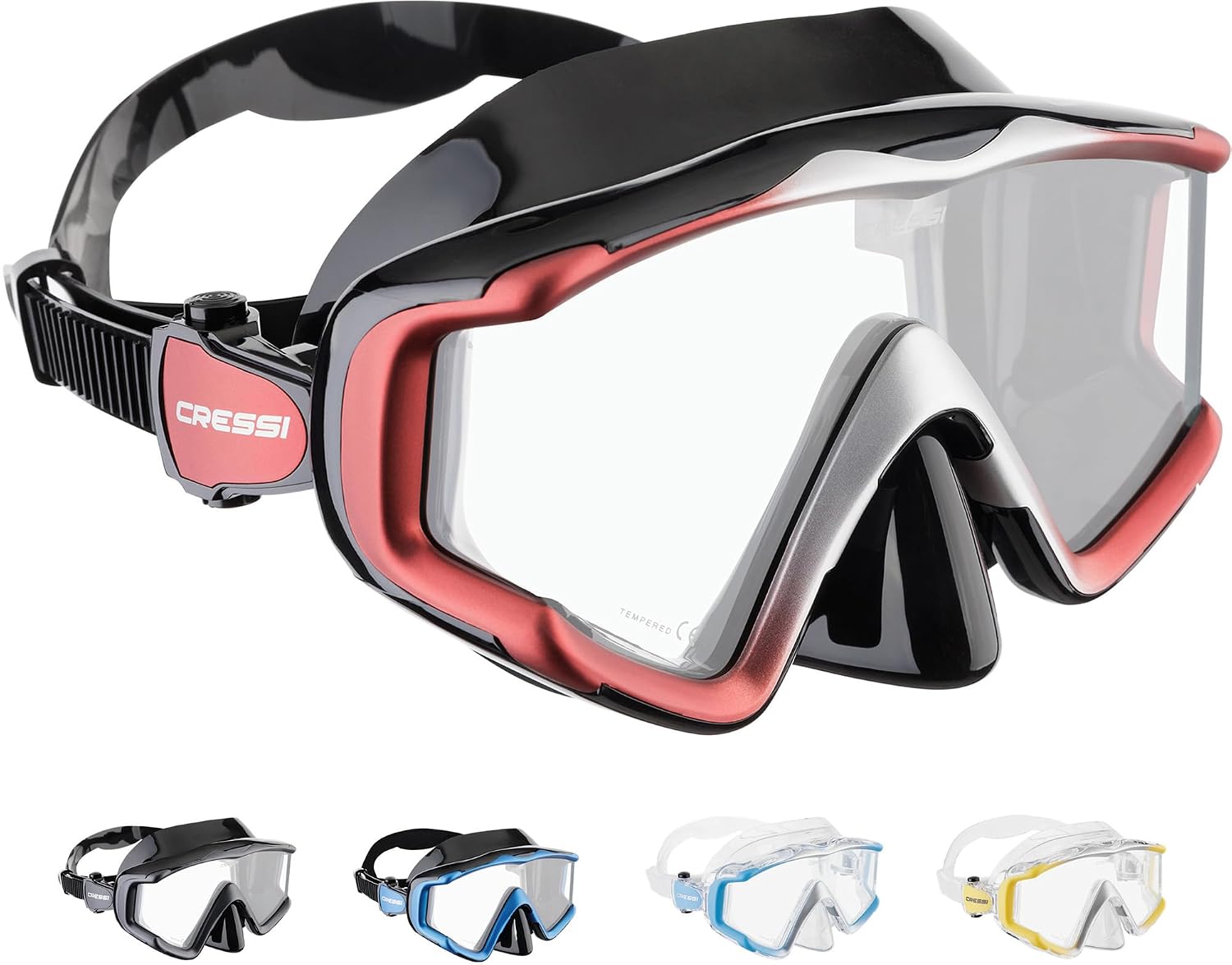Versión en español — liberty 3 windows mask black sil. red/silver