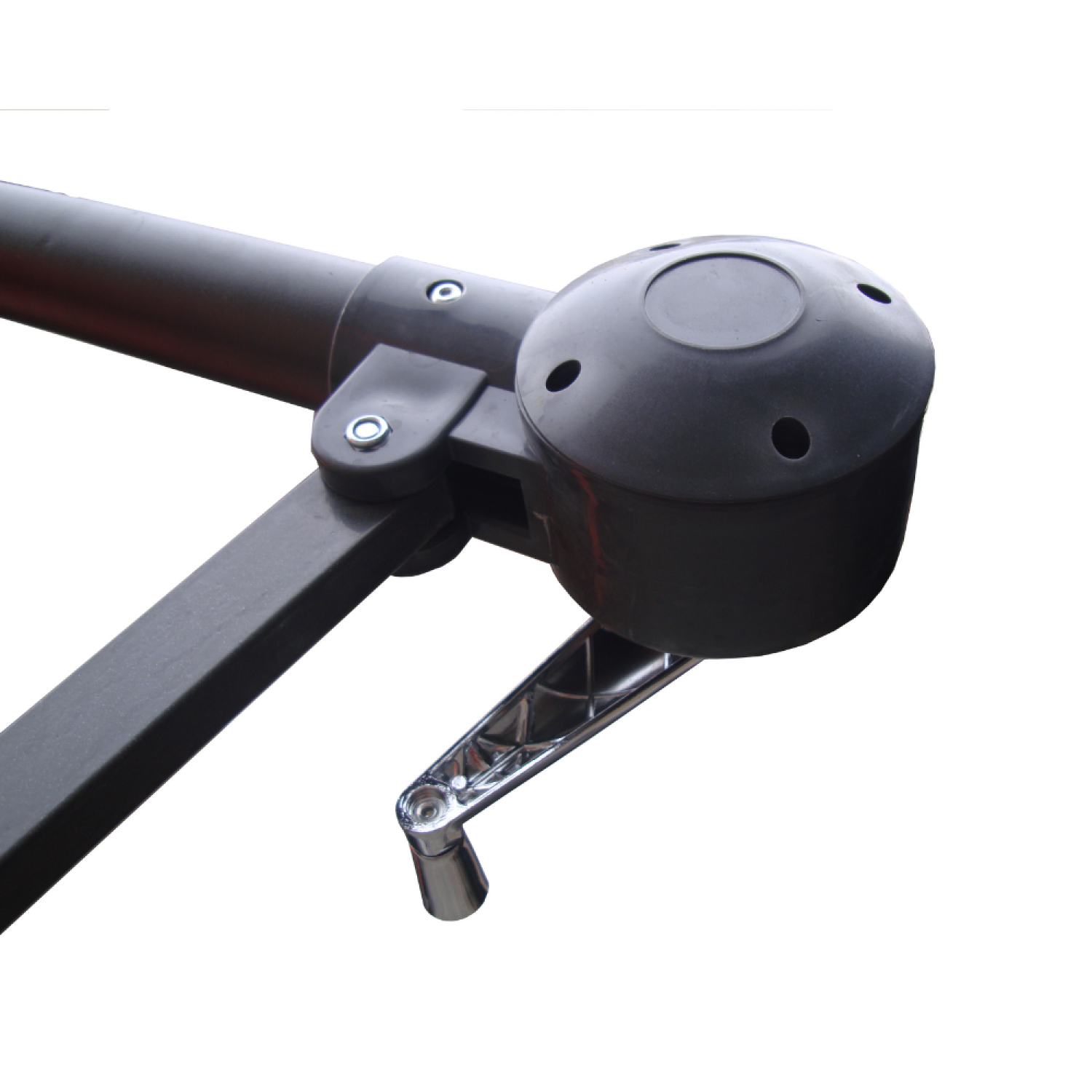 Parasol déporté diamètre 3m gris PORTICCIO - 7