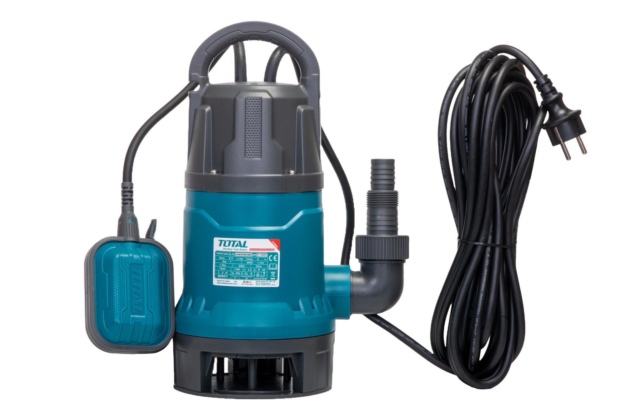 Pompa submersibila apa murdara TOTAL, 750W, 1 tol, 12960 L/h, adancime maxima 7m