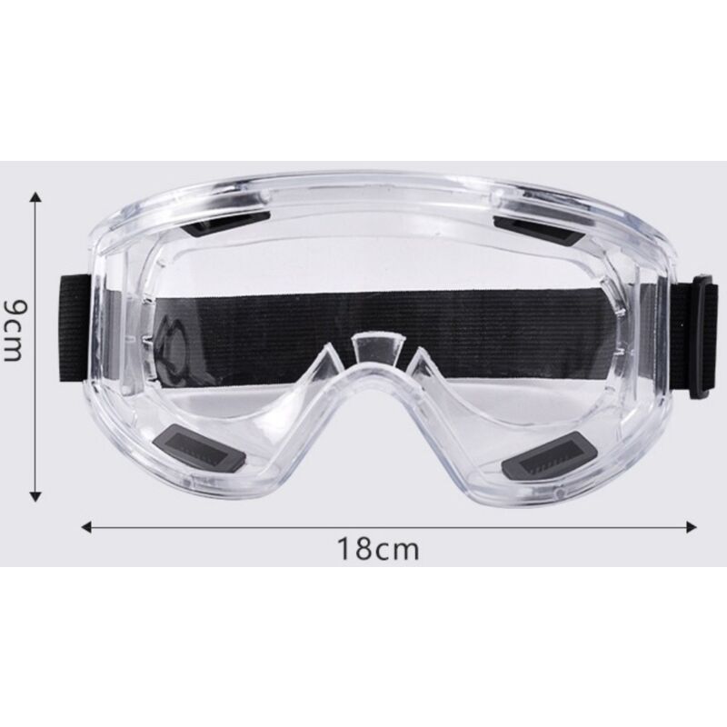 Lunettes de Protection Anti-buée Surlunettes de Sécurité Anti-rayures Idéal pour Bricolage, Chimie, Travaux, Chantiers - Homme & Femme - 2