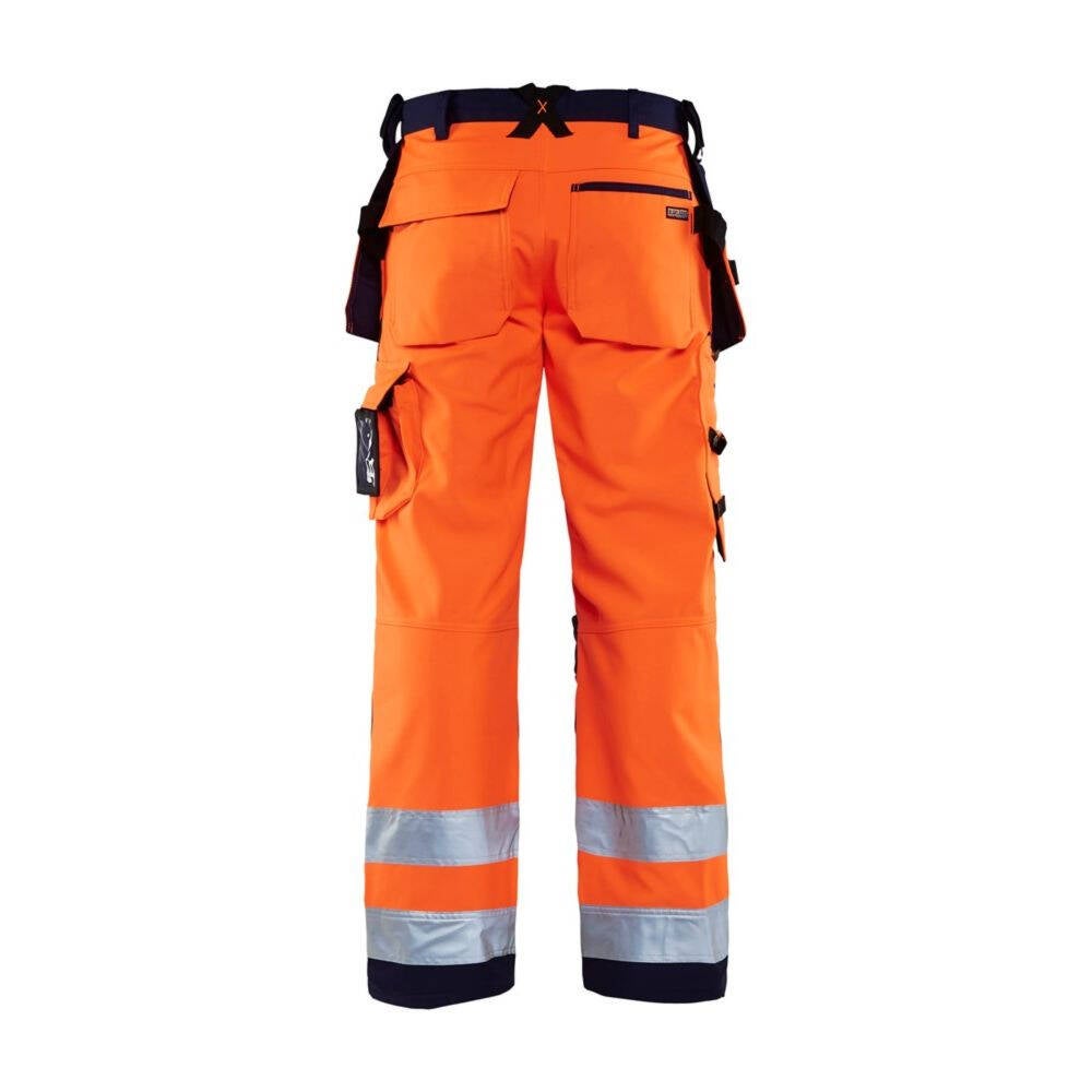 Pantalon artisan haute visibilité Blaklader softshell 100% polyester Orange / Marine 56 - 2
