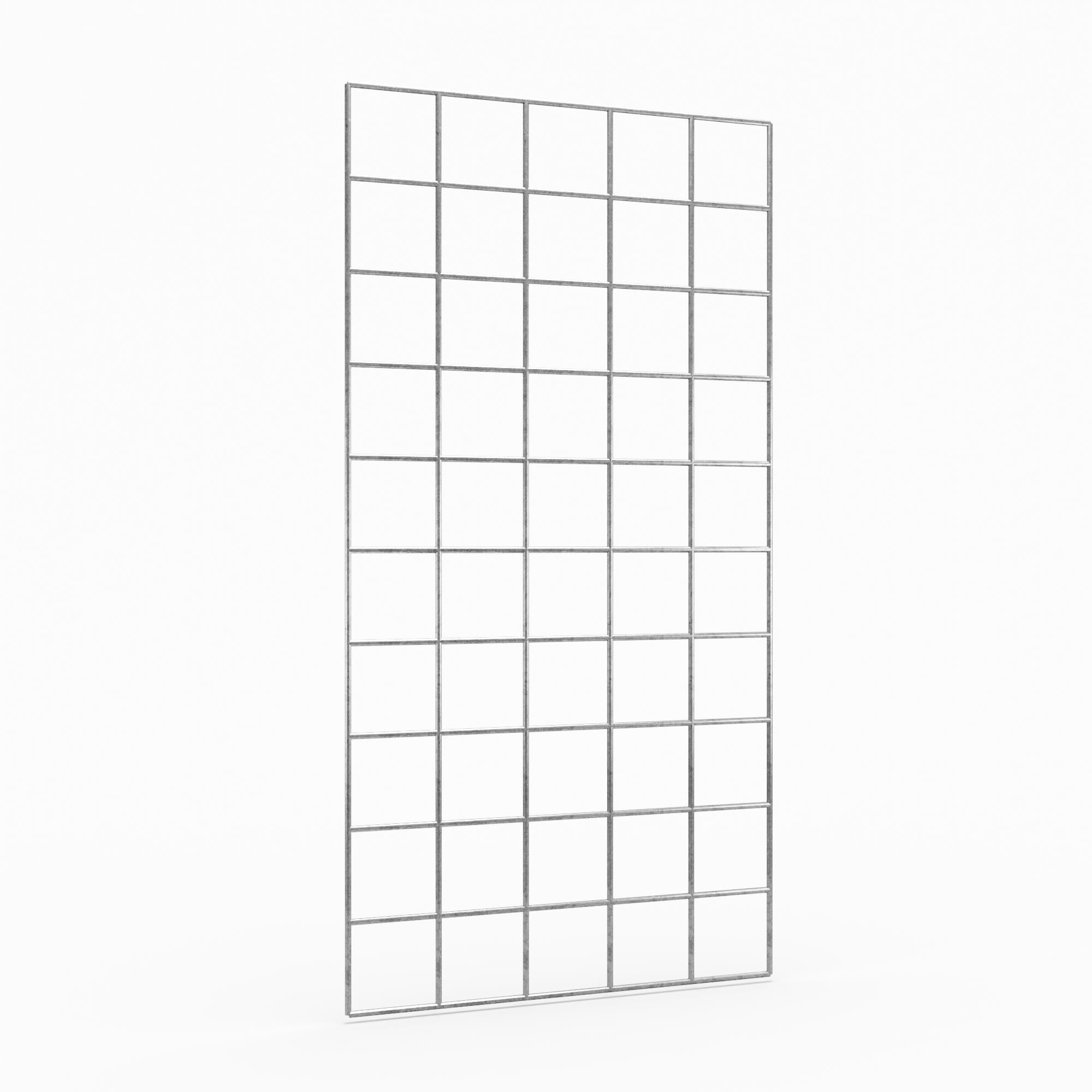 Grille de gabion en acier galvanisé robuste, mailles 10 x 10cm, idéale pour murs ou décor de jardin. - Dimensions: 100x50cm - 3