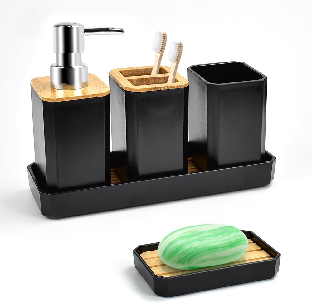Ensemble D'accessoires de Salle de Bain pour Salle de Bain 5pcs Porte