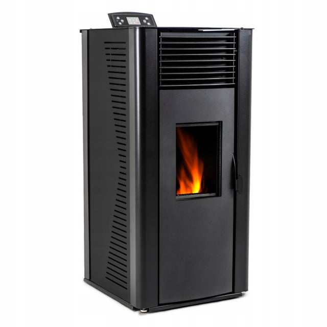 Piec na pellet wolnostojący 13kW kominek płaszcz wodny aplikacja termostat