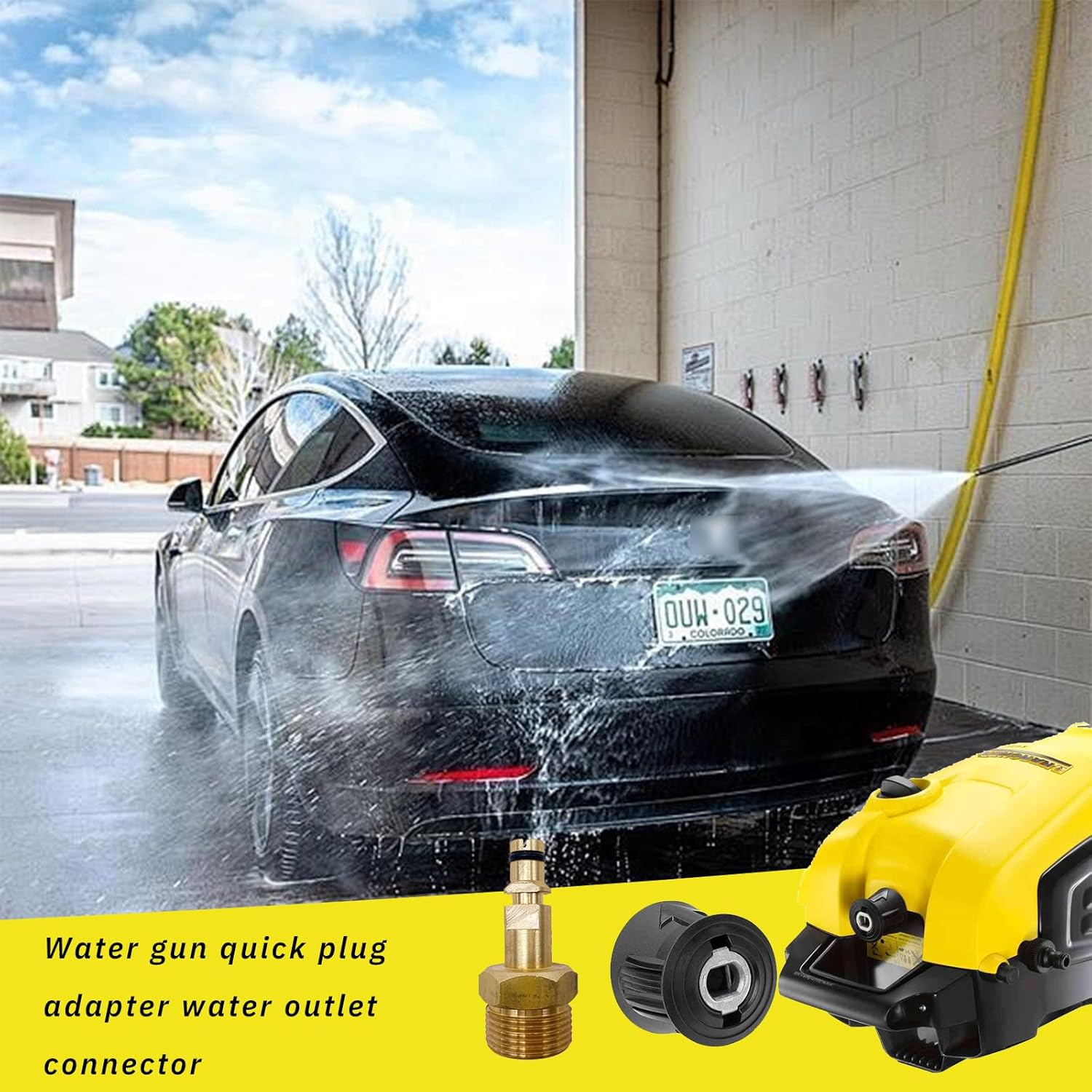 Adaptateur pour nettoyeur haute pression - adaptateur à connexion rapide M22 14 mm pour Karcher K2-K7 - adaptateur à dégagement rapide - 7