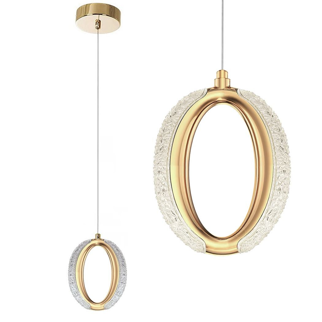 Lampa Sufitowa Wisząca Kryształowa Led Toolight Led G114-1Cp Złoty