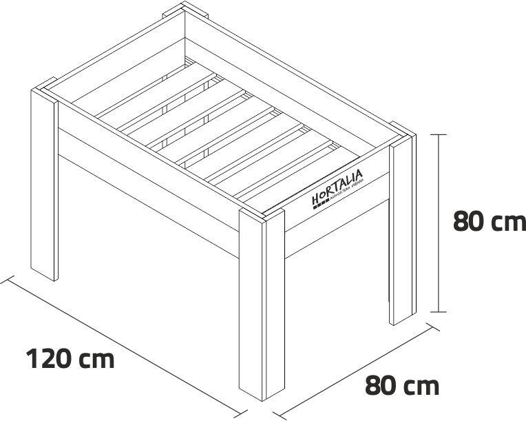 Stół uprawowy GARDENBRICO L80 firmy Hortalia - 4