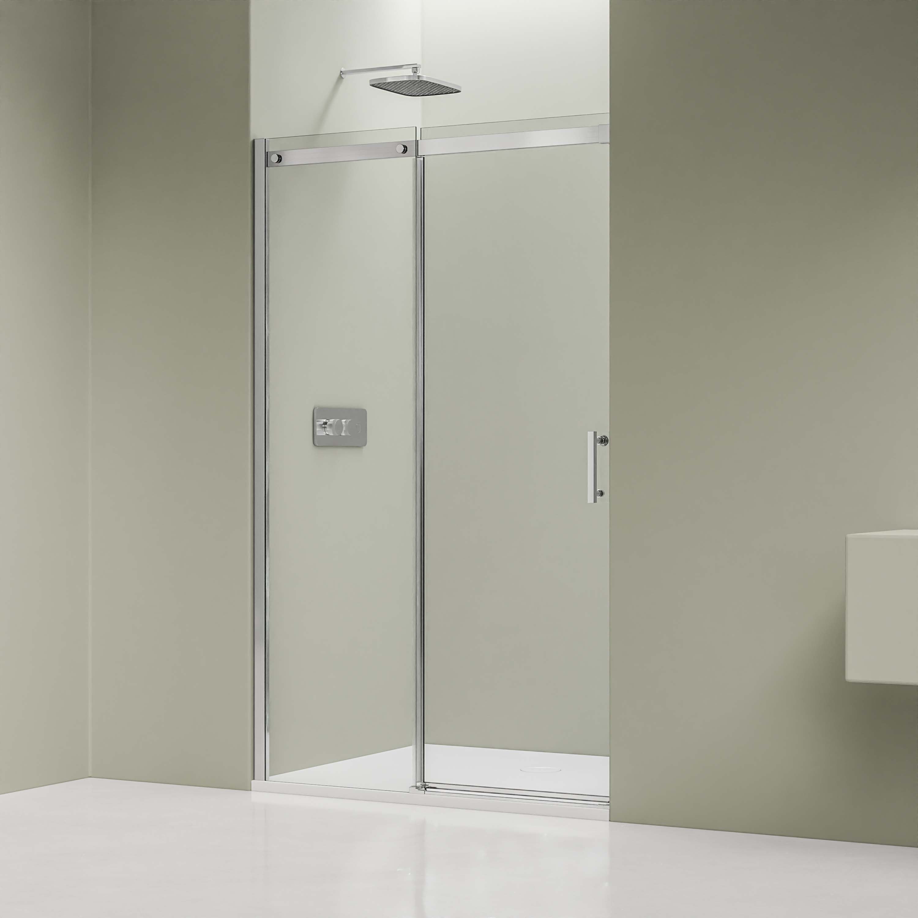 Bernstein Drzwi prysznicowe przesuwne ze ścianką DX806A FLEX - 100 cm