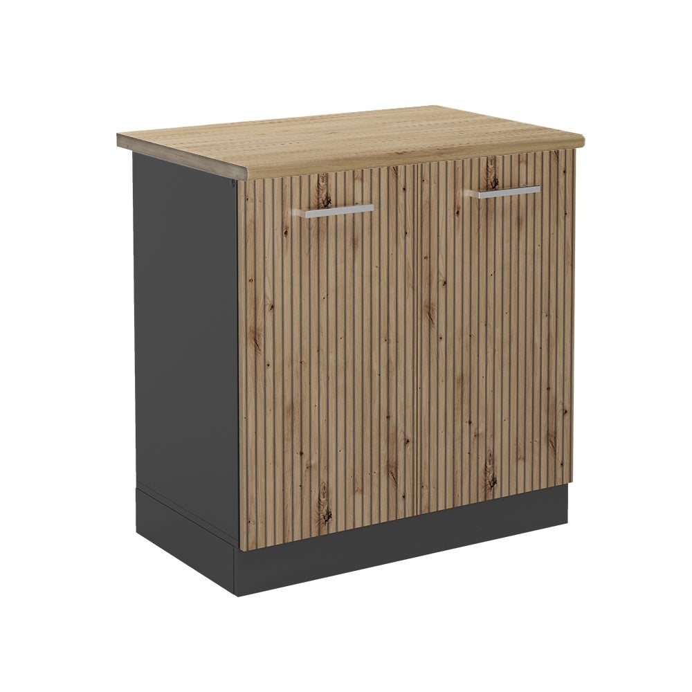 Vicco Szafka pod zlew R-Line, Dąb rzemieślniczy, 80 cm , BP Dąb