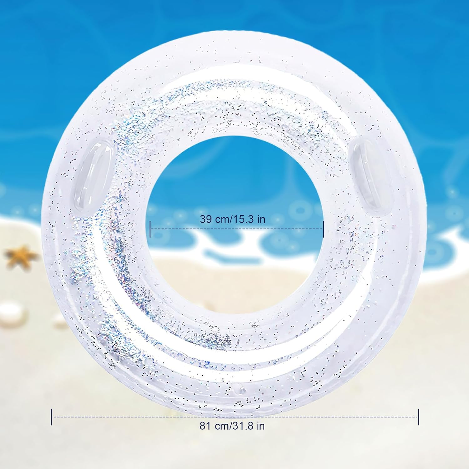 Anello Da Nuoto Gonfiabile Retrò Per Adulti - Galleggiante Per Piscina E L 1281626