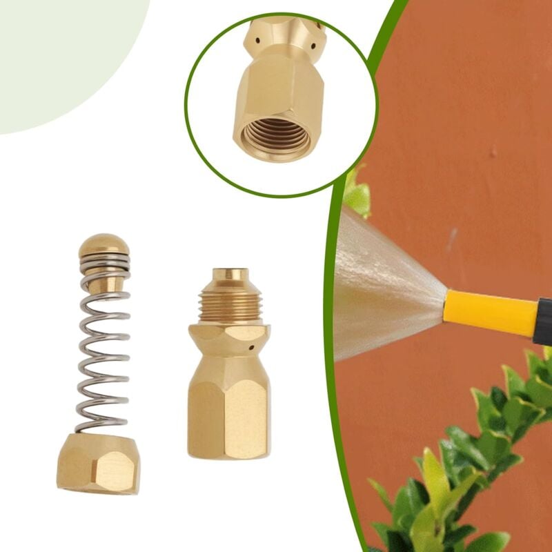 4 pièces Buse de Nettoyage de vidange en Acier Inoxydable, Nettoyeur à Pression, buse de Jet d'égout, Filetage G1/8 pour la Cuisine - 3