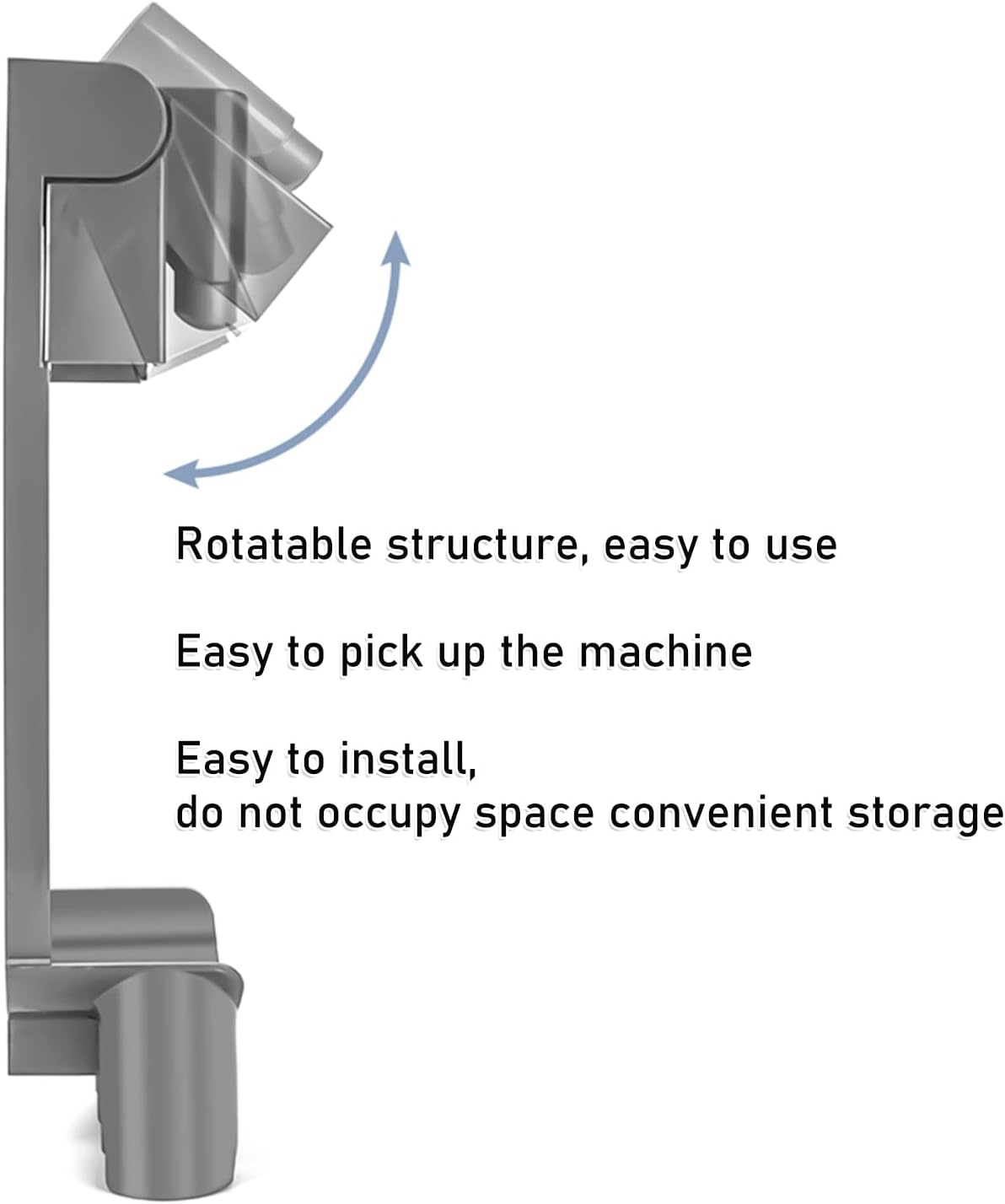 Station d'Accueil Dyson V7/V8 – Support Mural de Montage pour Aspirateur Sans Fil, Chargeur Pratique - 3