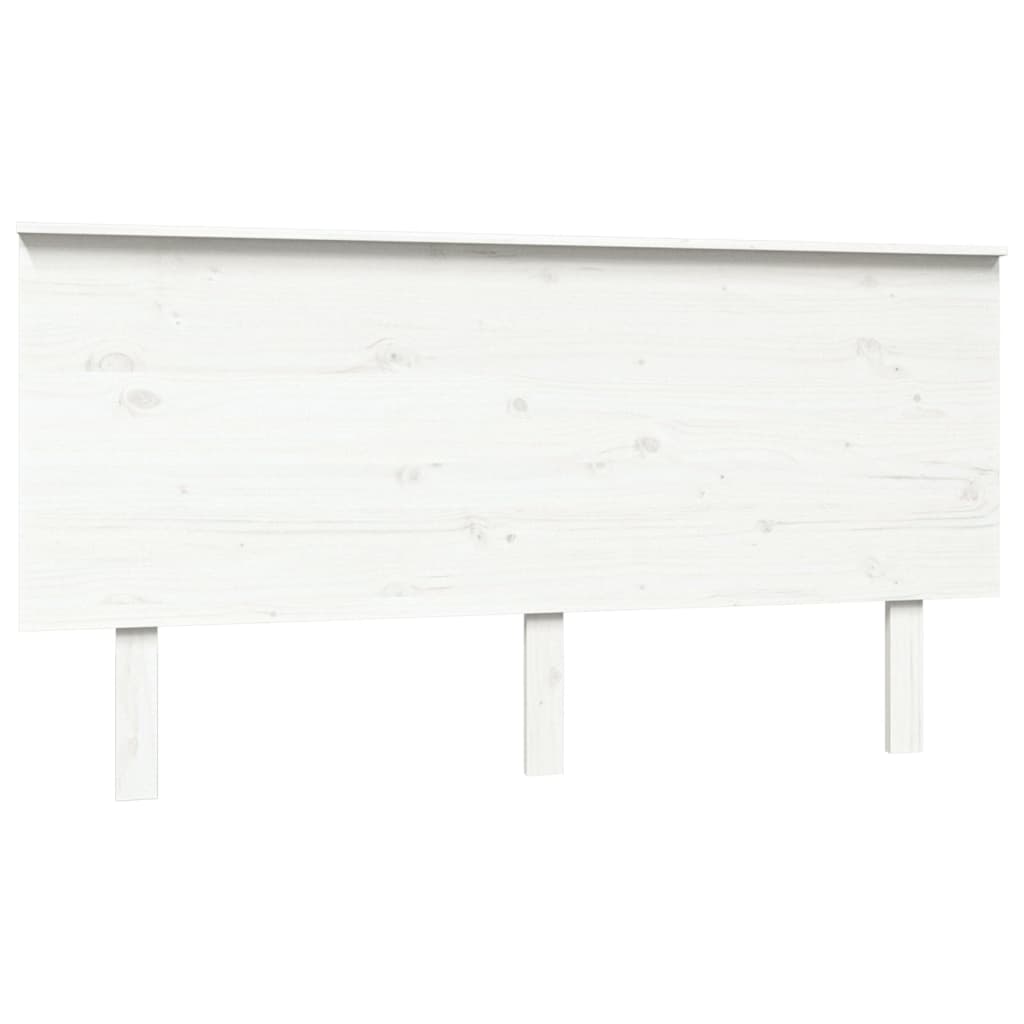 Maison Exclusive - Testiera Per Letto Bianca 146x4x104cm In Legno Massello Di Pino | Leroy Merlin