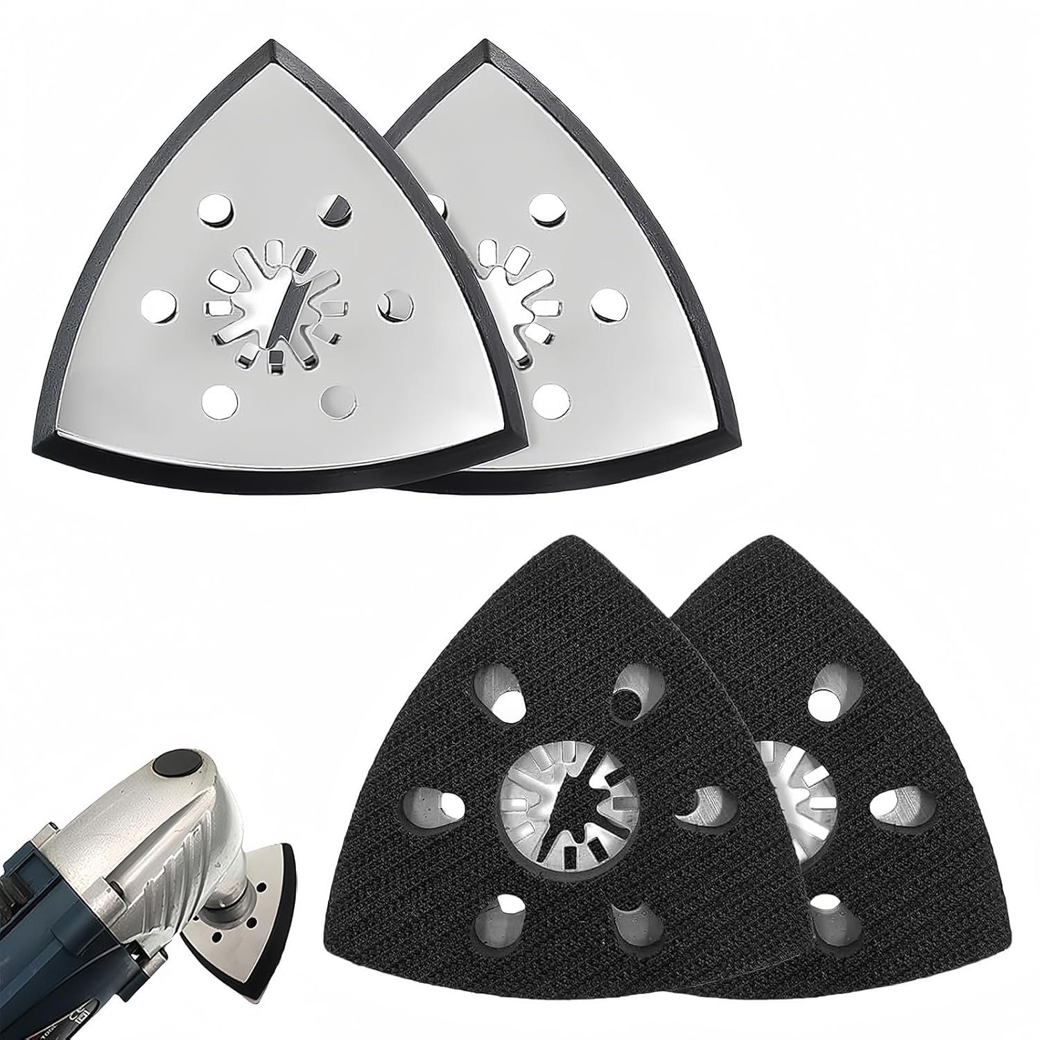 4 trójkątne tarcze szlifierskie, tarcza szlifierska 93 mm do drewna, metalu, plastiku i innych materiałów