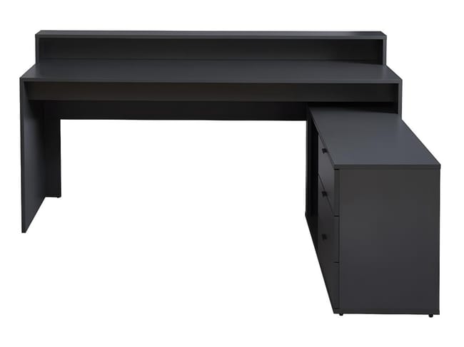 Allungo Per Scrivania Linea DISEGNO | Rovere Sonoma 90x60cm | Made In Italy | Trasforma In Scrivania Angolare - Foto 4