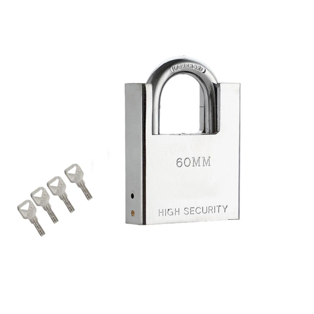 Serratura Di Sicurezza In Acciaio Inox Con Lucchetto - 3 Misure Disponibili (3, 4, 5 Pollici) - Per Porte, Cancelli, Armadi, Rimesse